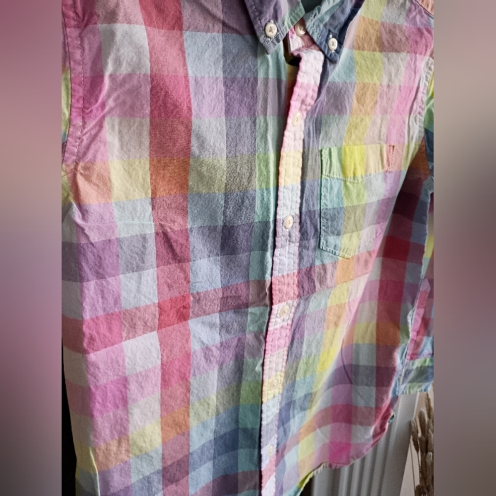 Gap Kids L Reg 10/11 Plaid Button Down Shirt - Picture 3 of 4